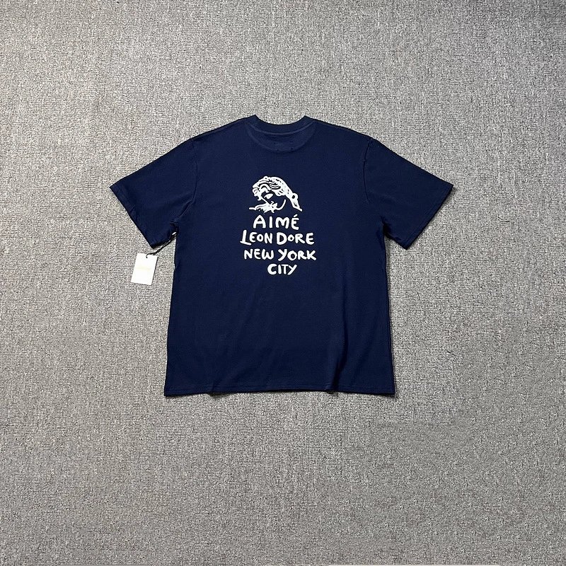 Aimé Leon Dore Basketball Graphic T-Shirt Beige - 50
