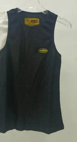 Design Mesh Vest Top Black - 1