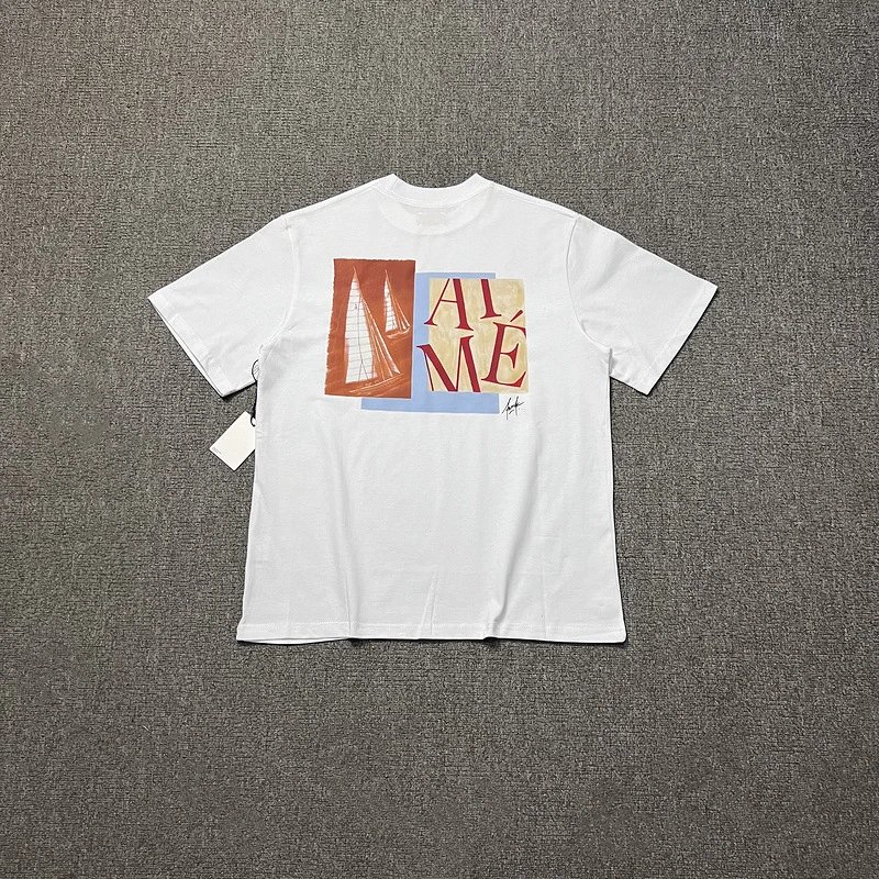 Aimé Leon Dore Basketball Graphic T-Shirt Beige - 68