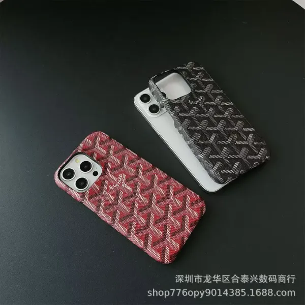 Goyard Monogram Denim Blue Phone Case - 12