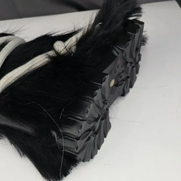 Design Fur Wrap Boots White Ankle Boots - 35