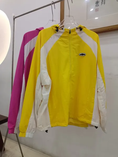 ELITEWORK Windbreaker Jacket Pink and White - 12