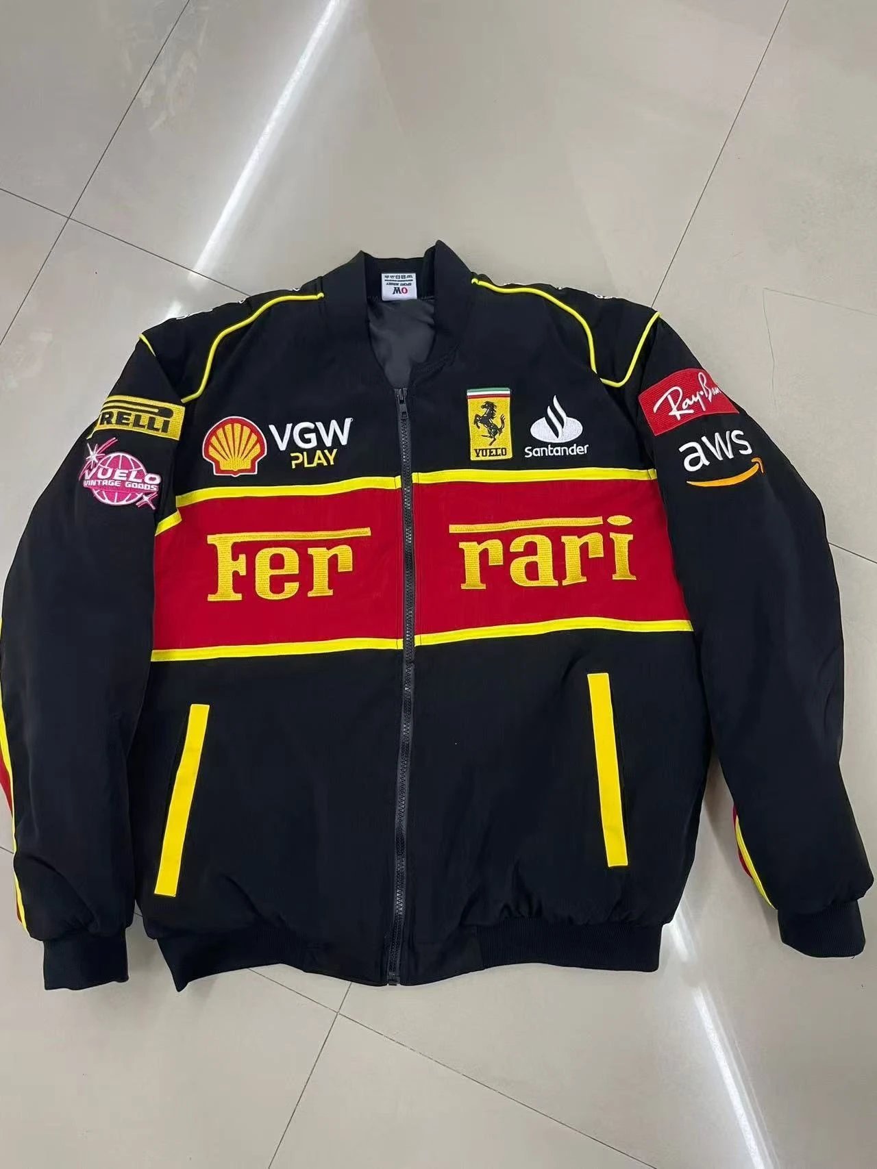 Scuderia Ferrari x Marlboro x Vodafone Racing Jacket Black Red - 11
