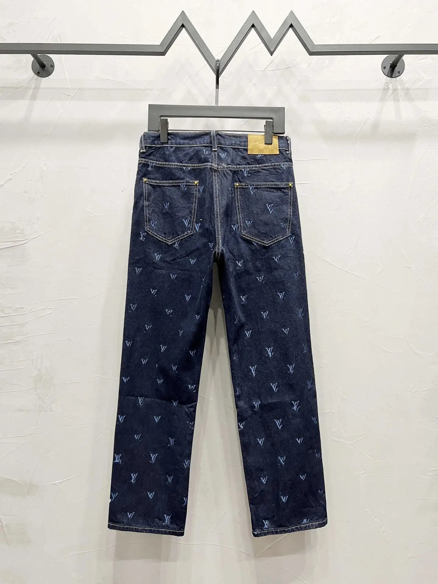 Louis Vuitton Monogram Patchwork Denim Jeans Light Blue - 17