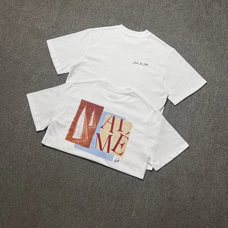 Aimé Leon Dore Basketball Graphic T-Shirt Beige - 69