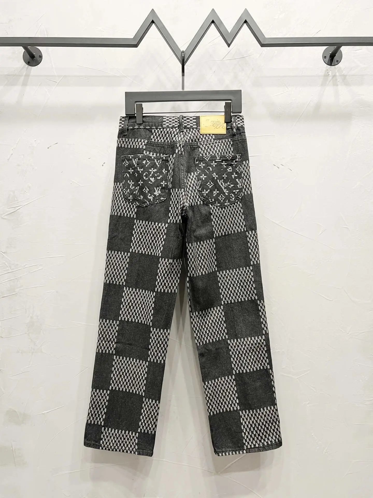 Louis Vuitton Monogram Patchwork Denim Jeans Light Blue - 19