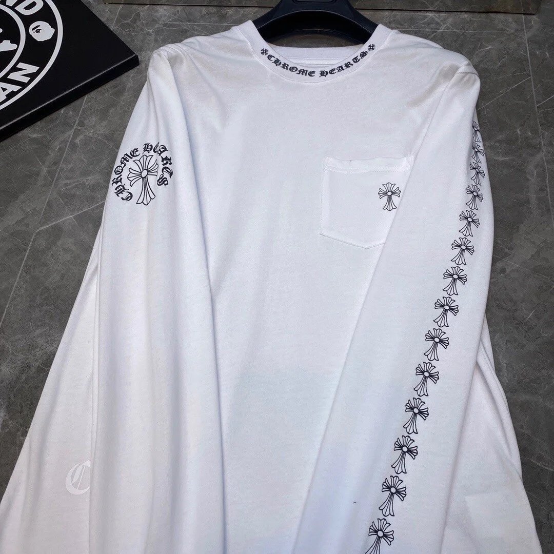 Chrome Hearts Build Orange Long Sleeve T-Shirt - 10