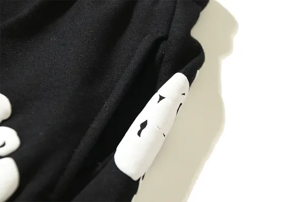 Design Scrunchie-Print Wide-Leg Sweatpants Gray - 18
