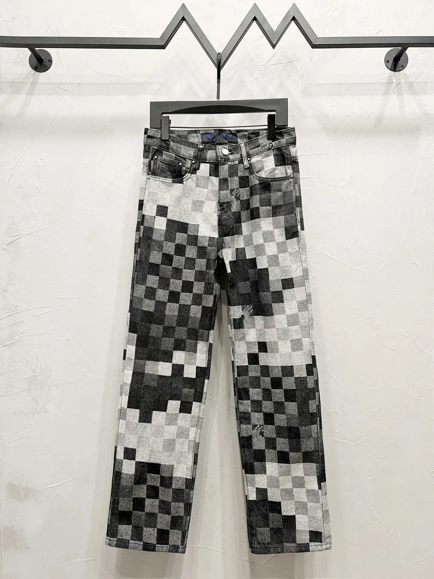 Louis Vuitton Monogram Patchwork Denim Jeans Light Blue - 42