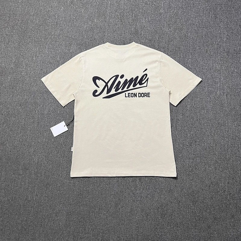 Aimé Leon Dore Basketball Graphic T-Shirt Beige - 81