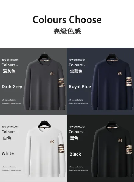 Design PAISENLONG Graphic Logo Long Sleeve Crewneck Gray Sweatshirt Sweater - 7