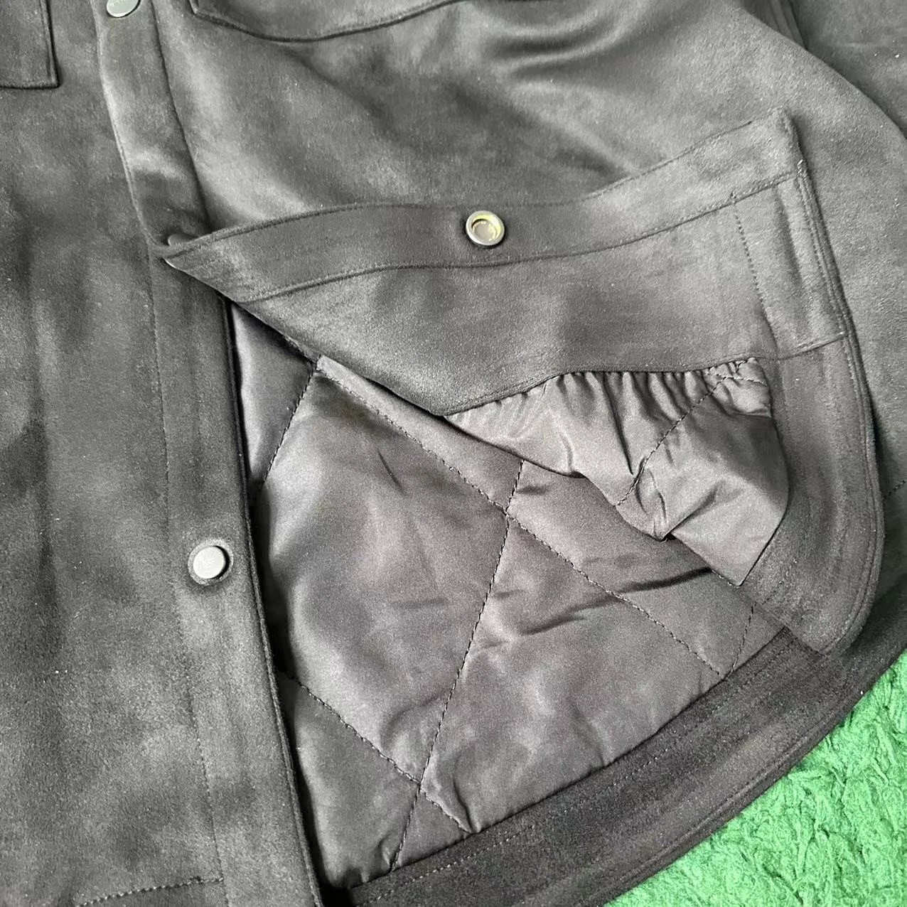 Fear of God Suede Shirt Jacket Black Outerwear - 10
