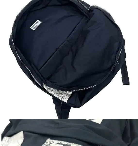 Comme des Garçons x Jean-Michel Basquiat Patchwork Backpack Black - 7