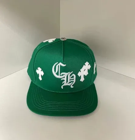 Chrome Hearts Cross Logo Green Snapback Cap Baseball Cap - 1