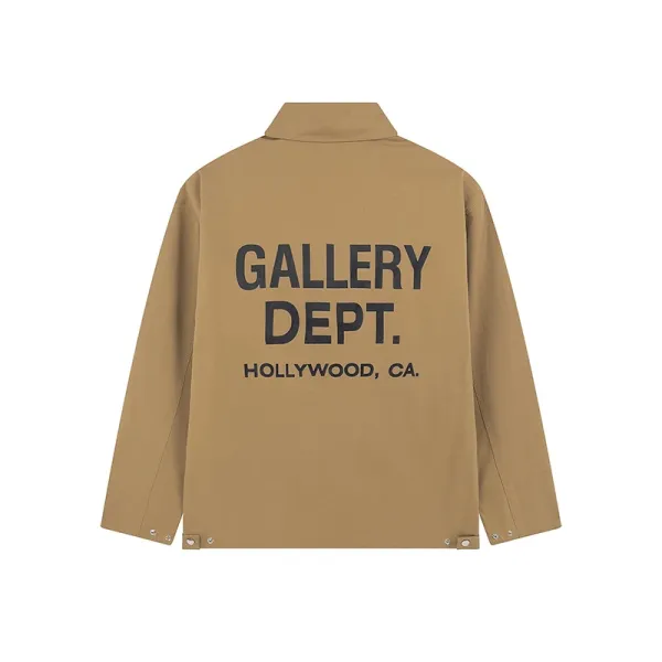 Gallery Dept Gallery Dept. Logo Zip-Up Jacket Black Outerwear Jacket - 5