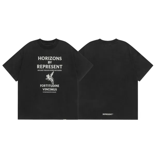 Represent Cherub Logo Black T-Shirt - 8