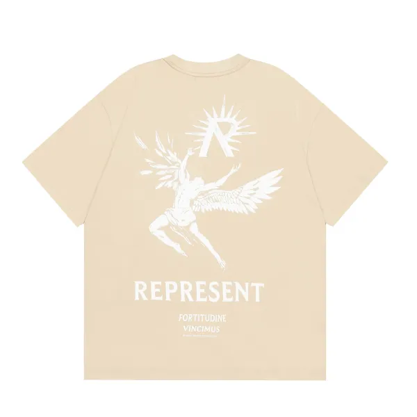 Represent Fortitudine Vincimus Beige Graphic T-Shirt - 1