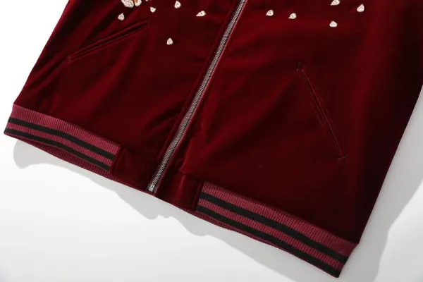 Design Dragon Embroidery Bomber Jacket Black Outerwear.jacket - 21
