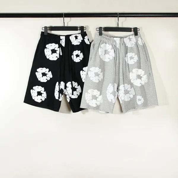 Design Scrunchie-Print Wide-Leg Sweatpants Gray - 2