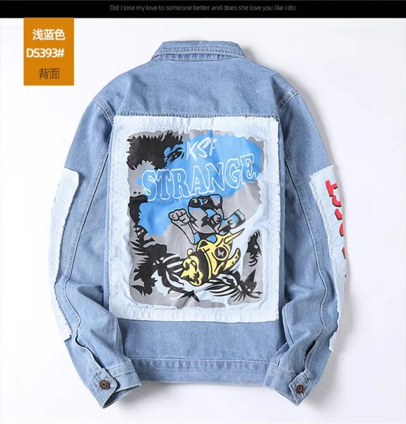 Design Trendsetter Toy Boy Yuang Cynic Card Slave Denim Jacket Black Denim Jacket - 27