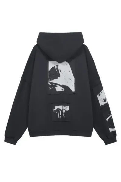 Design Fano Graphic Knit Sweater Black and White - 14