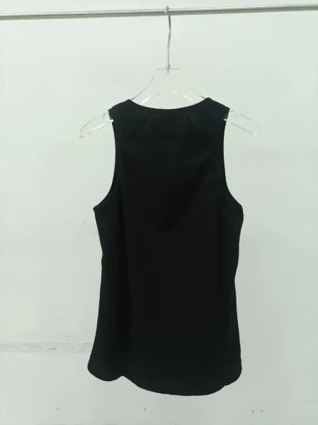 Design Mesh Vest Top Black - 6
