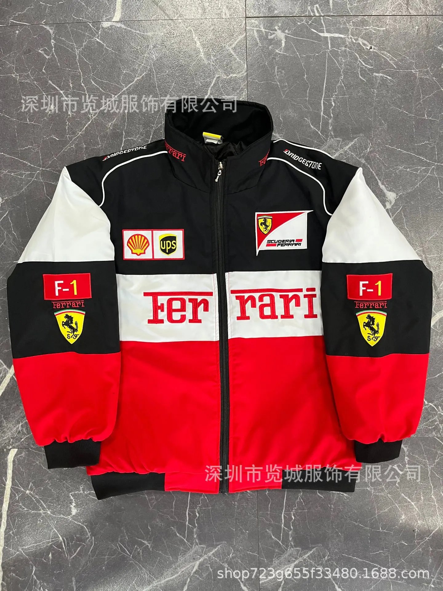 Scuderia Ferrari x Marlboro x Vodafone Racing Jacket Black Red - 15