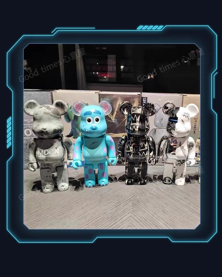 Medicom Toy Bearbrick 2G Chrome White Limited Edition Collectible Figure Accessories - 22
