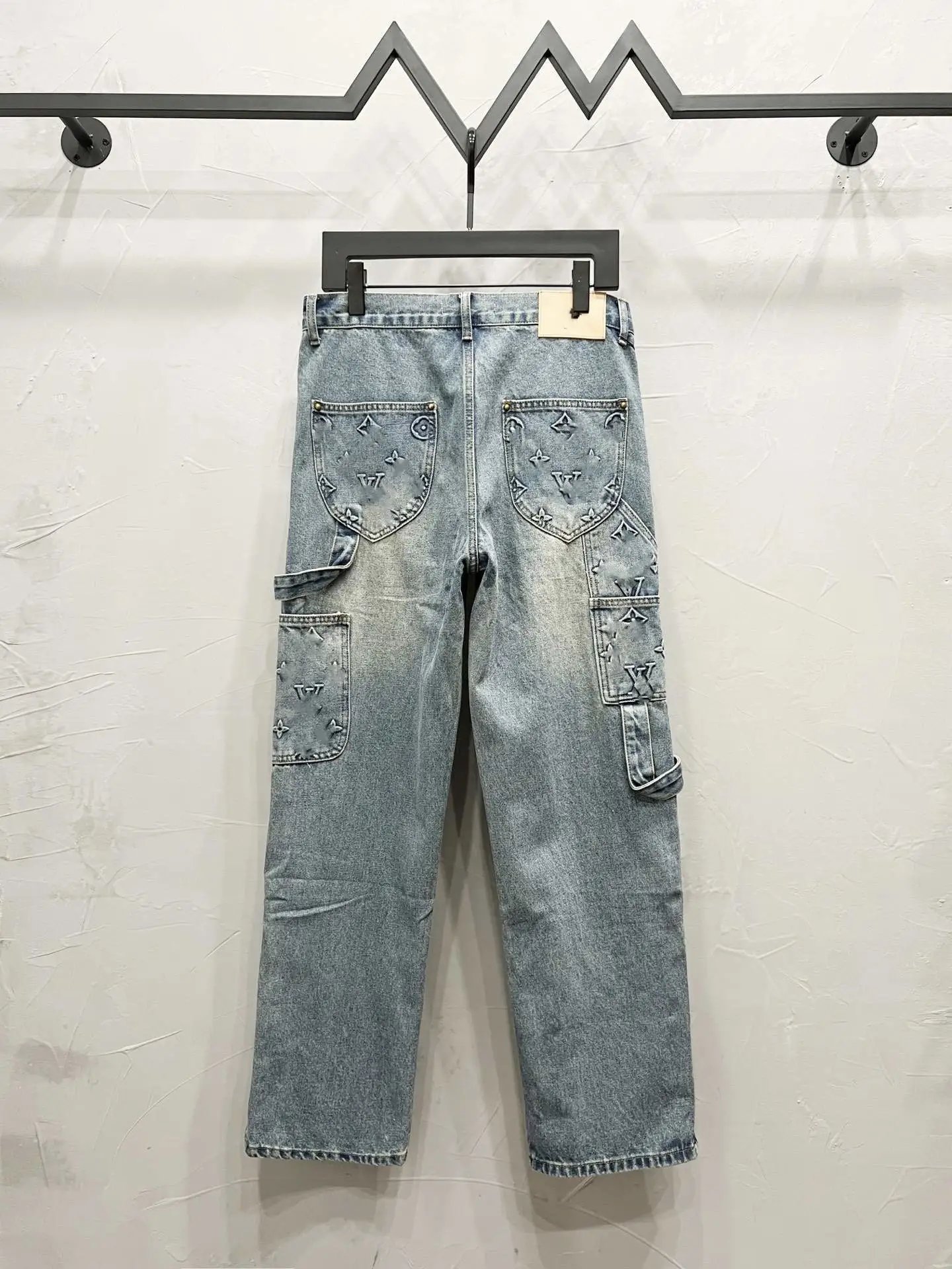 Louis Vuitton Monogram Patchwork Denim Jeans Light Blue - 21
