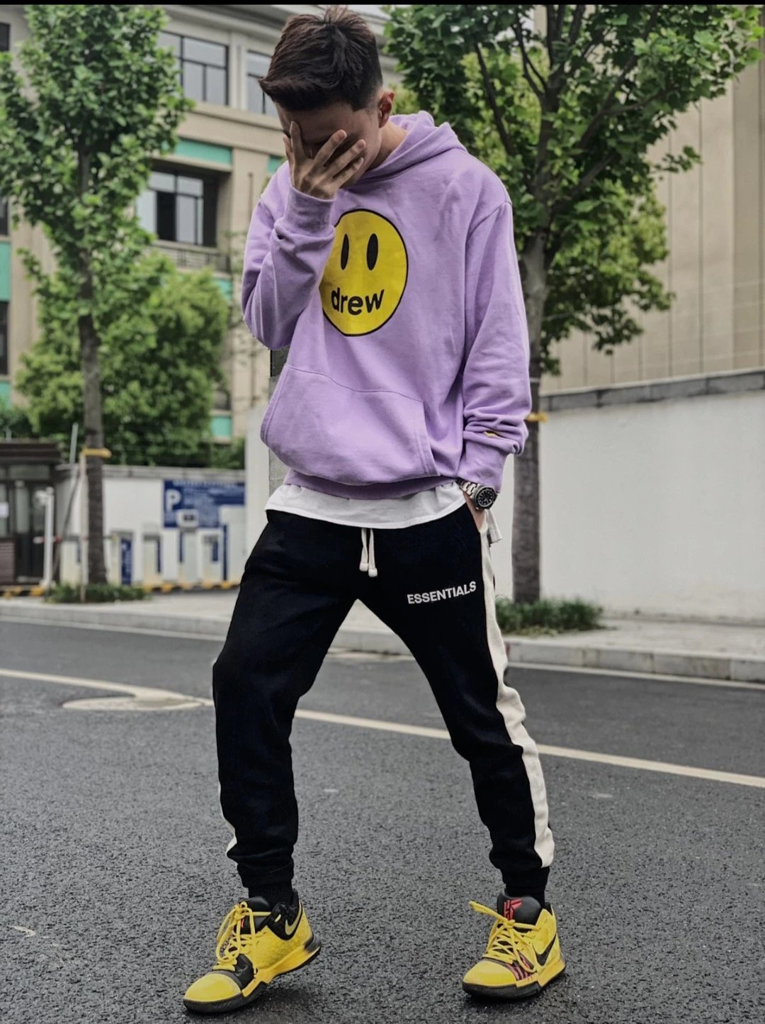 Drew House Smiley Face Hoodie Yellow - 10
