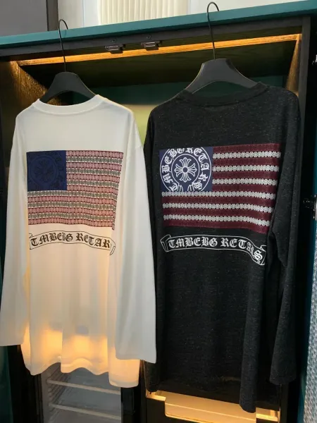 Chrome Hearts Oversized Long-Sleeve Tee Black T-Shirts - 2