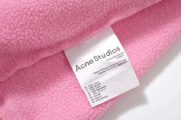Acne Studios Stockholm 1996 Pink Cropped Hoodie - 35