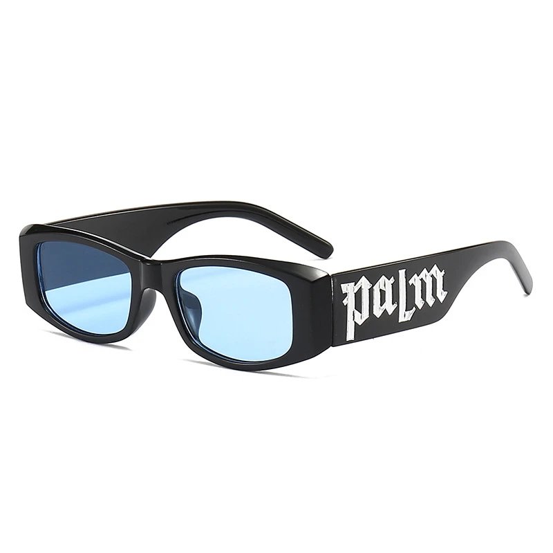 Black Frame with Blue Lenses