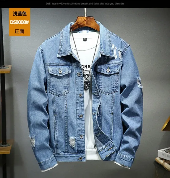 Design Trendsetter Toy Boy Yuang Cynic Card Slave Denim Jacket Black Denim Jacket - 28