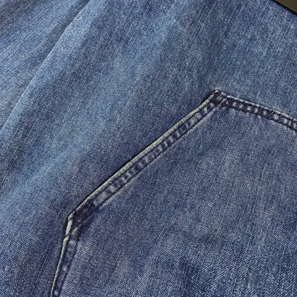 Chrome Hearts Denim Half-Zip Hoodie Blue - 14