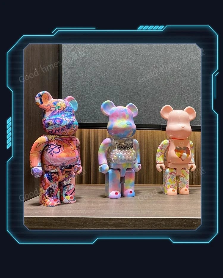 Medicom Toy Bearbrick 2G Chrome White Limited Edition Collectible Figure Accessories - 27
