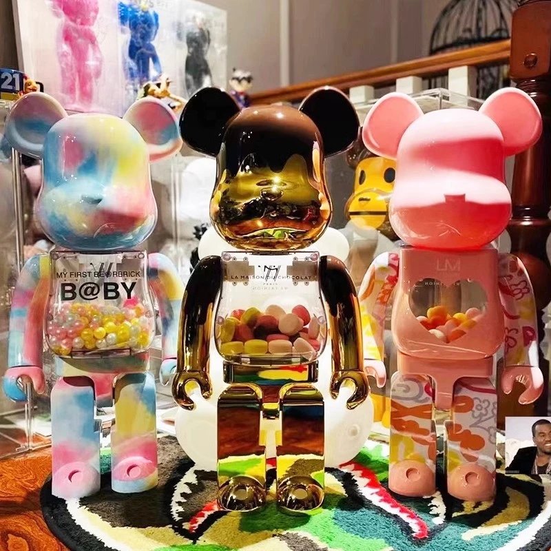 Medicom Toy Bearbrick 2G Chrome White Limited Edition Collectible Figure Accessories - 35