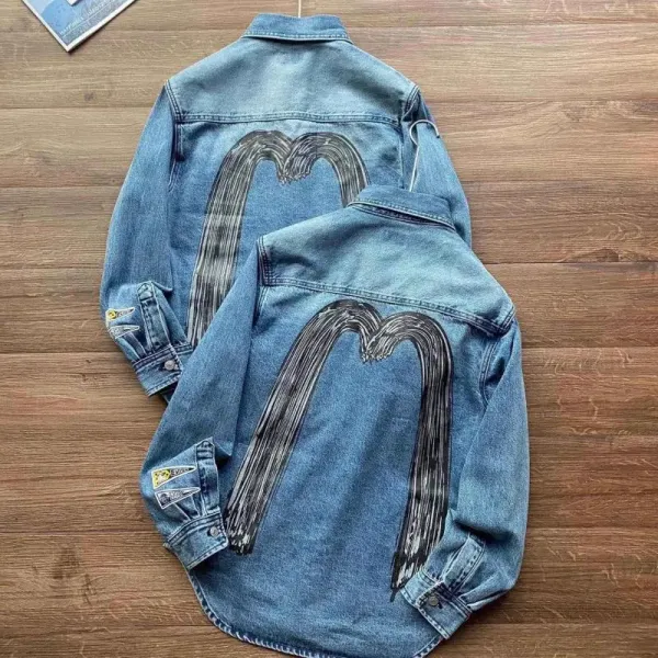 Denim Tears x McDonald's M Logo Denim Jacket Blue - 1