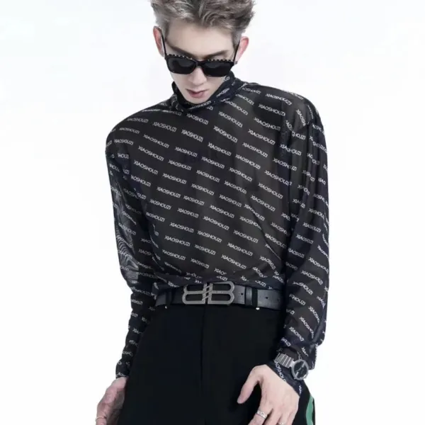 Balenciaga BB Logo Buckle Leather Belt Black - 10