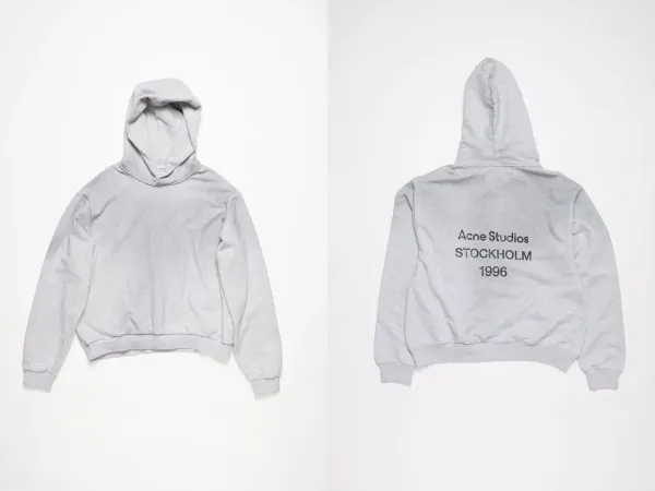 Acne Studios Stockholm 1996 Pink Cropped Hoodie - 8