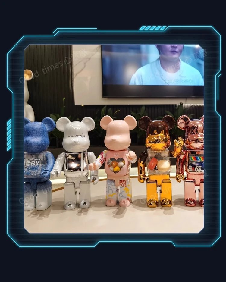 Medicom Toy Bearbrick 2G Chrome White Limited Edition Collectible Figure Accessories - 29
