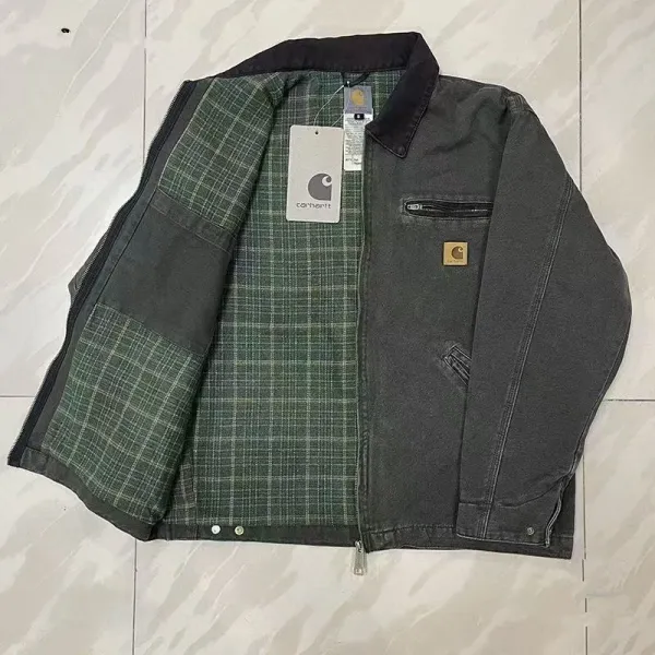Carhartt Work In Progress Carhartt WIP Detroit Jacket Black Denim Jacket - 16