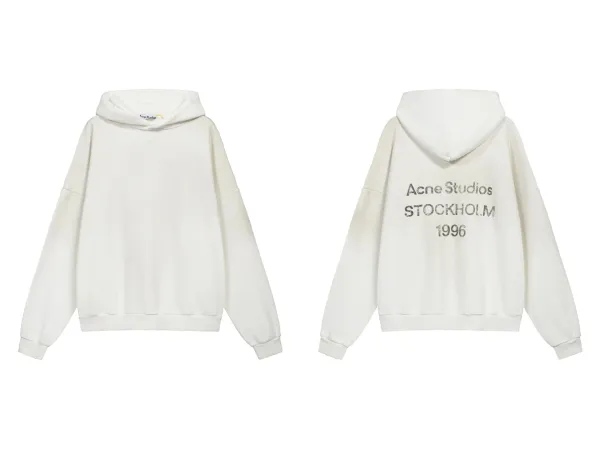 Acne Studios Stockholm 1996 Pink Cropped Hoodie - 10
