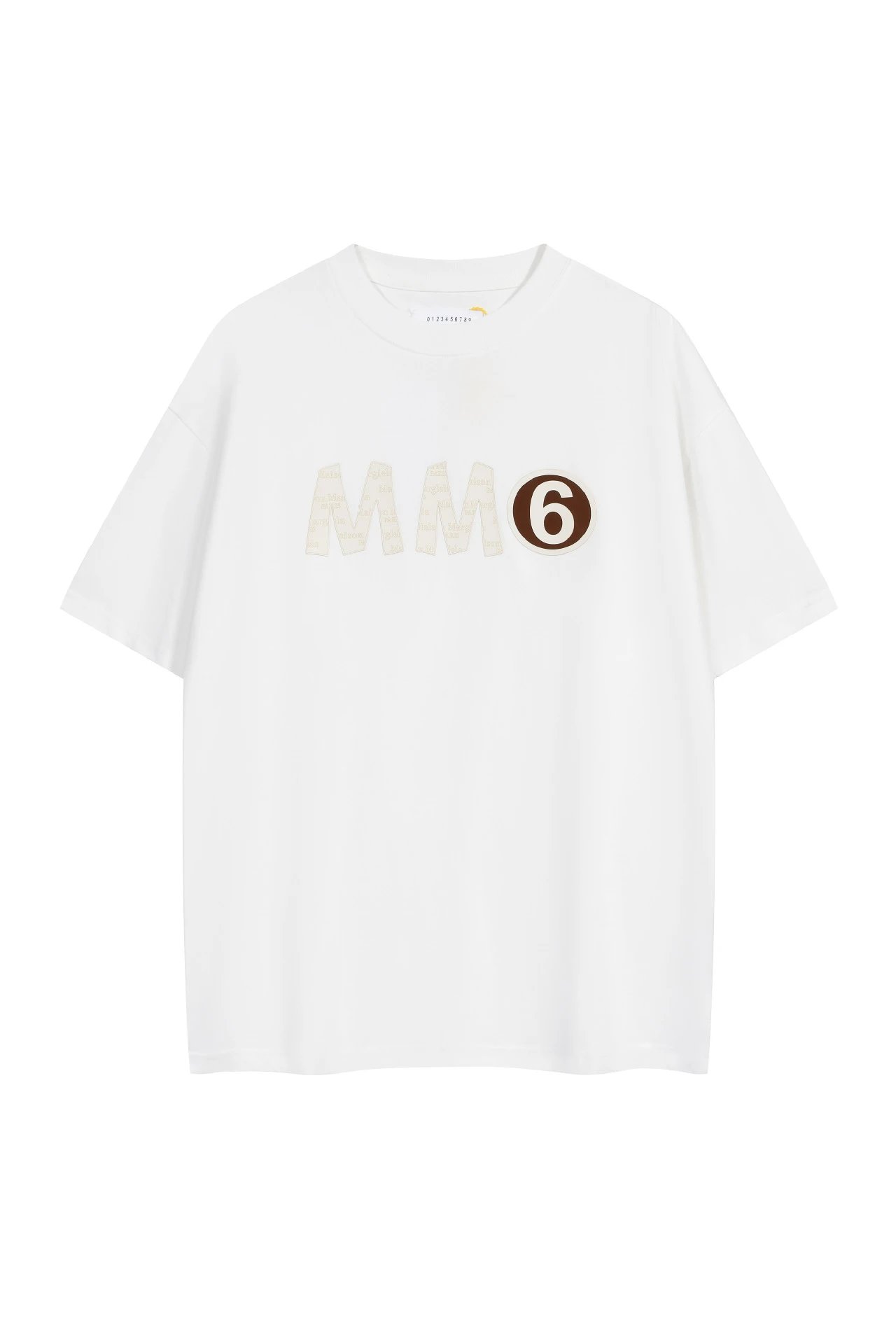 MM6 Maison Margiela Logo Print Oversized T-Shirt White