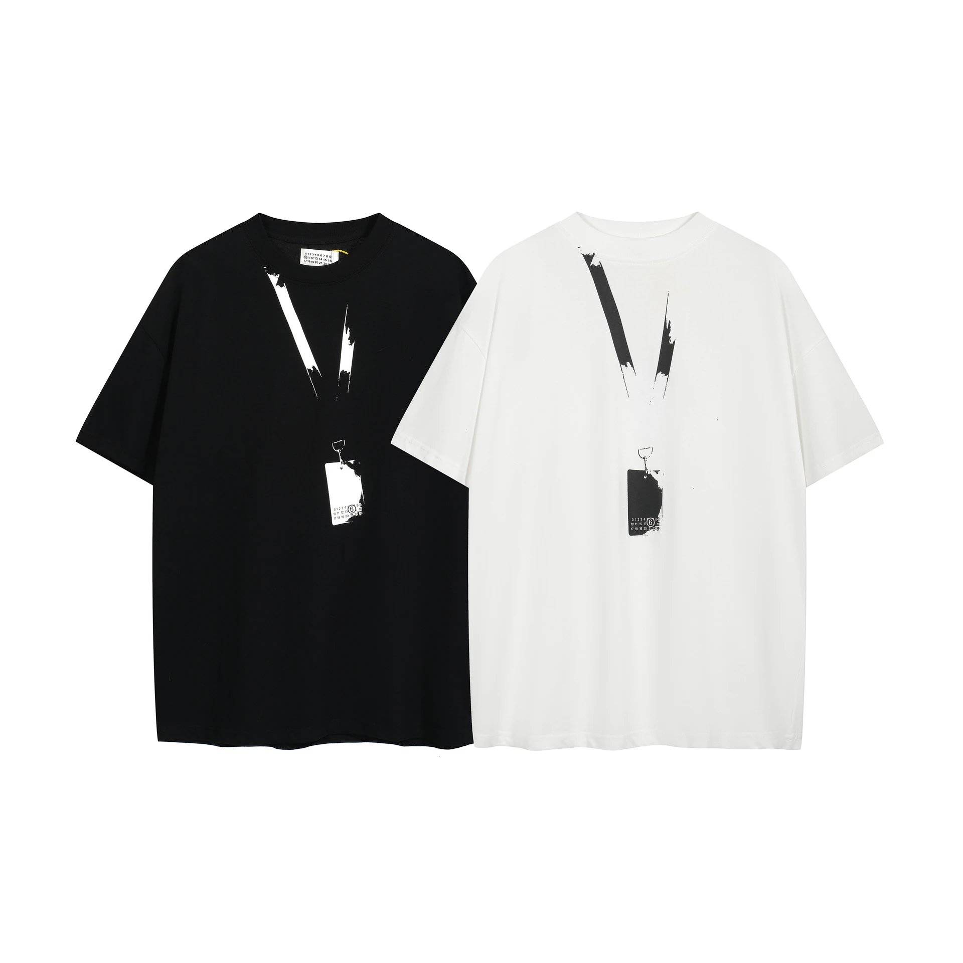 MM6 Maison Margiela Number 6 Graphic T-Shirt Black - 35