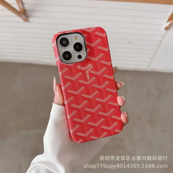 Goyard Monogram Denim Blue Phone Case - 18