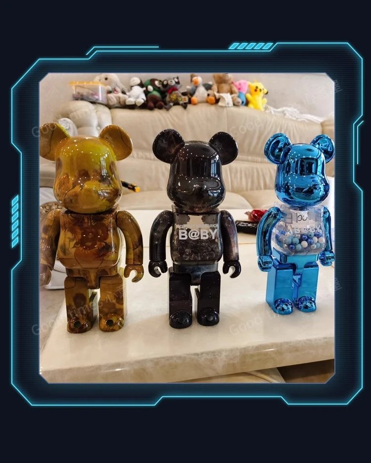 Medicom Toy Bearbrick 2G Chrome White Limited Edition Collectible Figure Accessories - 31