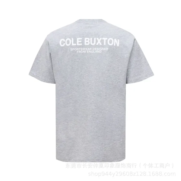 Cole Buxton Back Print Logo Gray T-Shirt - 1
