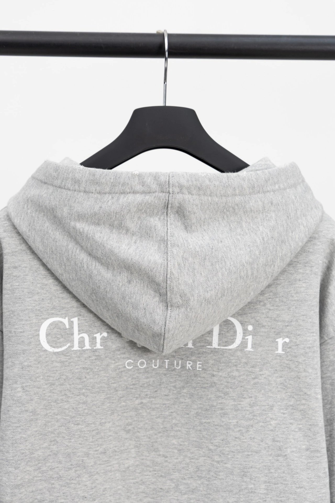 Dior Gray Distressed Hoodie - 11