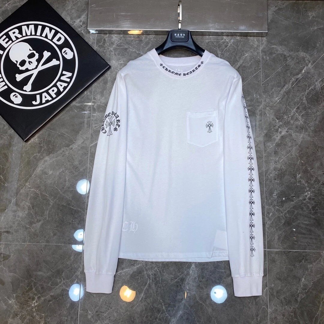 Chrome Hearts Build Orange Long Sleeve T-Shirt - 9